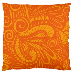 Pop Orange Standard Flano Cushion Case (one Side) by ArtByAmyMinori