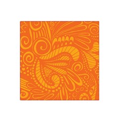 Pop Orange Satin Bandana Scarf