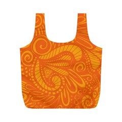 Pop Orange Full Print Recycle Bag (m) by ArtByAmyMinori