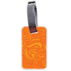 Pop Orange Luggage Tags (two Sides) by ArtByAmyMinori