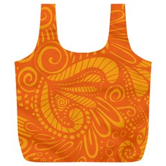 Pop Orange Full Print Recycle Bag (xl) by ArtByAmyMinori