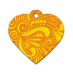 Pop Sunny Dog Tag Heart (one Side) by ArtByAmyMinori