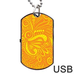 Pop Sunny Dog Tag Usb Flash (two Sides) by ArtByAmyMinori