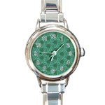 Layered Knots Round Italian Charm Watch Front