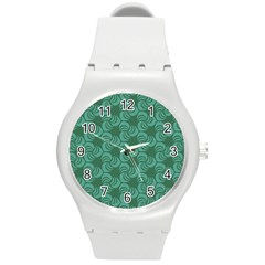 Layered Knots Round Plastic Sport Watch (m) by ArtByAmyMinori