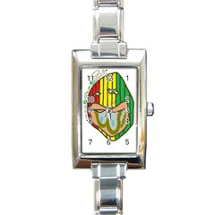 Theconnect Rectangle Italian Charm Watch by RWTFSWIMWEAR