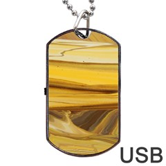 Sand Man Dog Tag Usb Flash (one Side) by WILLBIRDWELL