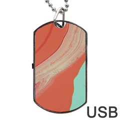 Clay And Water Dog Tag Usb Flash (two Sides)