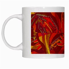 Colorful Abstract Ethnic Style Pattern White Mugs by dflcprints