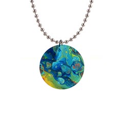 Fire Edge Nebula Button Necklaces by lwdstudio