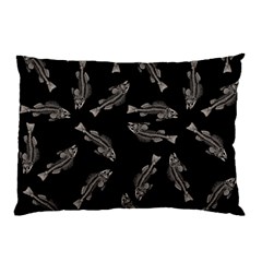 Vintage Fish Skeleton Pattern  Pillow Case by Valentinaart