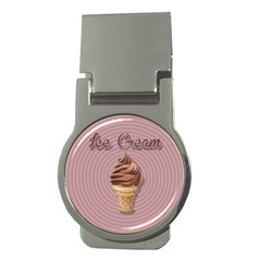 Pop Art Ice Cream Money Clips (round)  by Valentinaart