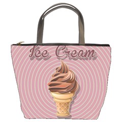 Pop Art Ice Cream Bucket Bag by Valentinaart