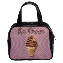 Pop Art Ice Cream Classic Handbag (two Sides) by Valentinaart