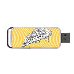 Pop Art Pizza Portable Usb Flash (one Side) by Valentinaart