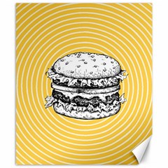 Pop Art Hamburger  Canvas 8  X 10  by Valentinaart