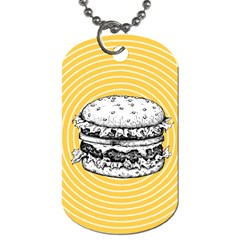 Pop Art Hamburger  Dog Tag (two Sides)