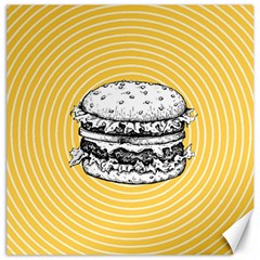 Pop Art Hamburger  Canvas 16  X 16  by Valentinaart