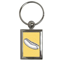 Pop Art Hot Dog Key Chains (rectangle)  by Valentinaart