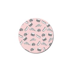 Fast Food Pattern Golf Ball Marker by Valentinaart