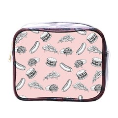 Fast Food Pattern Mini Toiletries Bag (one Side)