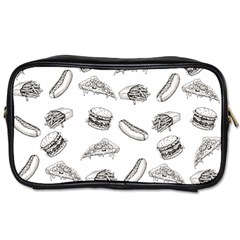 Fast Food Pattern Toiletries Bag (two Sides) by Valentinaart