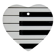 Keybord Piano Ornament (Heart)
