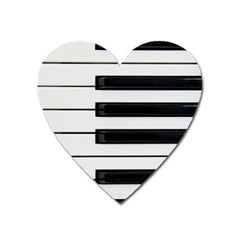 Keybord Piano Heart Magnet