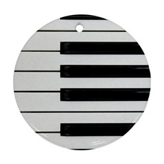 Keybord Piano Round Ornament (Two Sides)