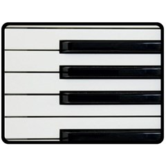Keybord Piano Fleece Blanket (Large) 
