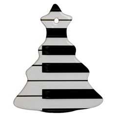 Keybord Piano Christmas Tree Ornament (Two Sides)