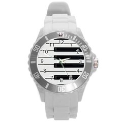 Keybord Piano Round Plastic Sport Watch (L)