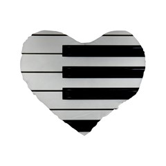 Keybord Piano Standard 16  Premium Heart Shape Cushions