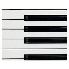 Keybord Piano Double Sided Flano Blanket (Medium) 