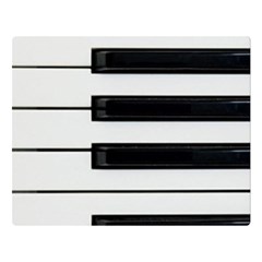 Keybord Piano Double Sided Flano Blanket (Large) 