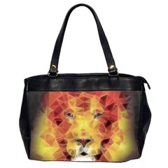 Fractal Lion Oversize Office Handbag (2 Sides)