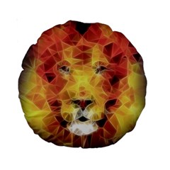 Fractal Lion Standard 15  Premium Round Cushions