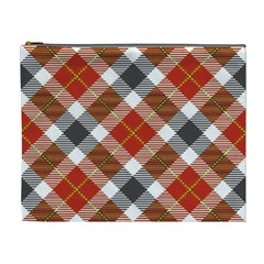 Smart Plaid Warm Colors Cosmetic Bag (xl) by ImpressiveMoments