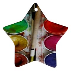 Paint Box Star Ornament (Two Sides)