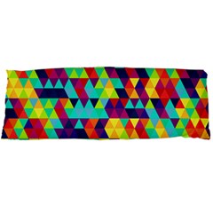 Bright Color Triangles Seamless Abstract Geometric Background Body Pillow Case Dakimakura (two Sides)