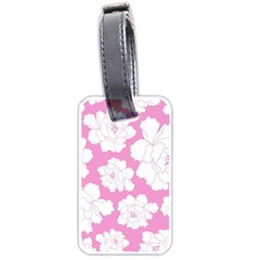 Beauty Flower Floral Pink Luggage Tags (one Side) 