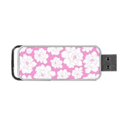 Beauty Flower Floral Pink Portable Usb Flash (two Sides)