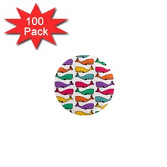 Fish Whale Cute Animals 1  Mini Magnets (100 Pack) 