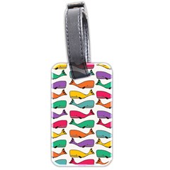 Fish Whale Cute Animals Luggage Tags (two Sides)