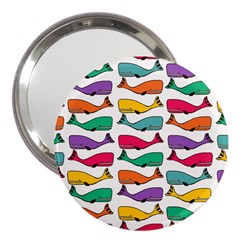 Fish Whale Cute Animals 3  Handbag Mirrors