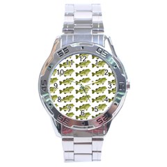 Green Small Fish Water Stainless Steel Analogue Watch by Alisyart