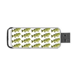 Green Small Fish Water Portable Usb Flash (two Sides)