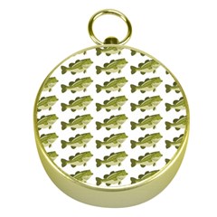 Green Small Fish Water Gold Compasses by Alisyart