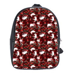 Cartoon Mouse Christmas Pattern School Bag (large)