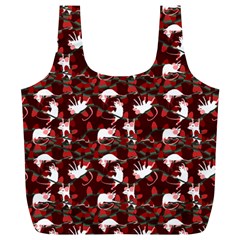 Cartoon Mouse Christmas Pattern Full Print Recycle Bag (xl)